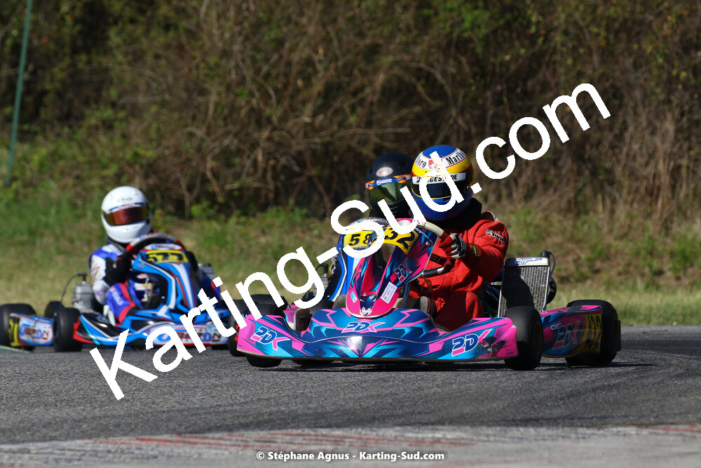 16 & 17/04/2022 : 3ème manche du Championnat du Sud 2022 au circuit d’Aigues-Vives (photos Stéphane Agnus) 2022 — karting