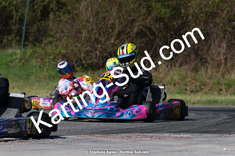 16 & 17/04/2022 : 3ème manche du Championnat du Sud 2022 au circuit d’Aigues-Vives (photos Stéphane Agnus) 2022 — karting