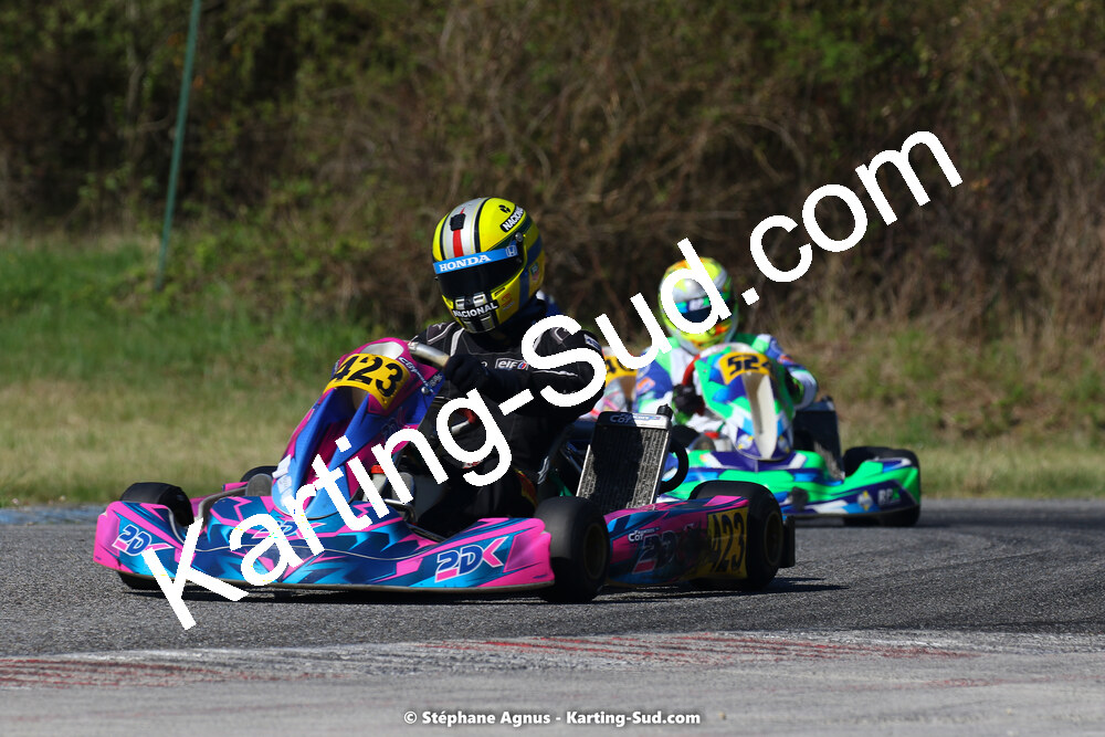 16 & 17/04/2022 : 3ème manche du Championnat du Sud 2022 au circuit d’Aigues-Vives (photos Stéphane Agnus) 2022 — karting