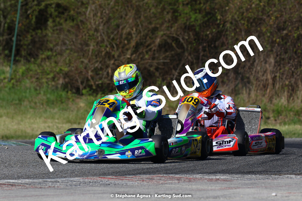 16 & 17/04/2022 : 3ème manche du Championnat du Sud 2022 au circuit d’Aigues-Vives (photos Stéphane Agnus) 2022 — karting