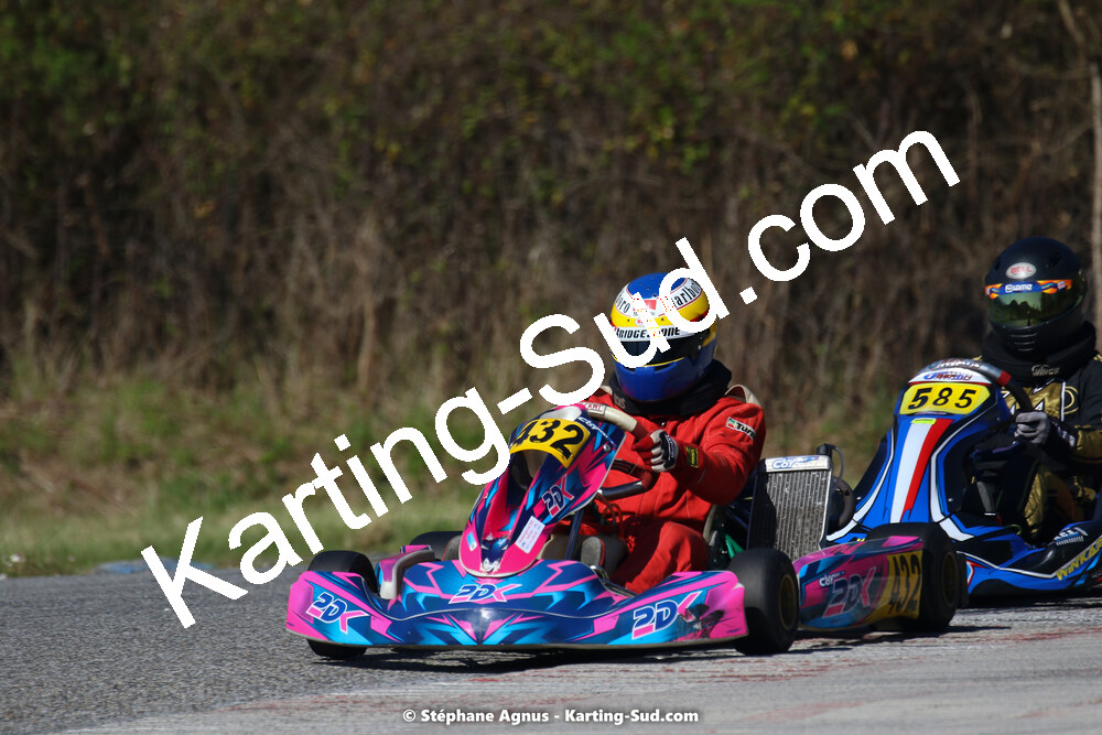 16 & 17/04/2022 : 3ème manche du Championnat du Sud 2022 au circuit d’Aigues-Vives (photos Stéphane Agnus) 2022 — karting