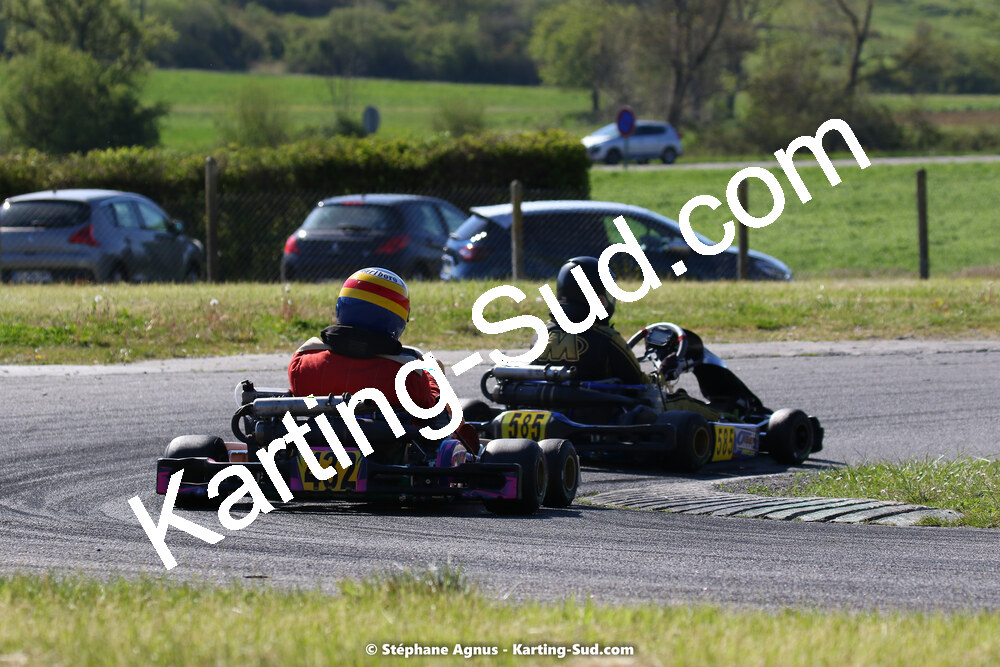 16 & 17/04/2022 : 3ème manche du Championnat du Sud 2022 au circuit d’Aigues-Vives (photos Stéphane Agnus) 2022 — karting