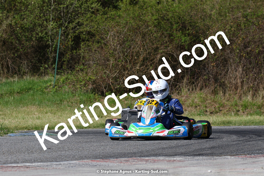 16 & 17/04/2022 : 3ème manche du Championnat du Sud 2022 au circuit d’Aigues-Vives (photos Stéphane Agnus) 2022 — karting
