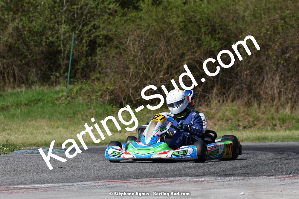 16 & 17/04/2022 : 3ème manche du Championnat du Sud 2022 au circuit d’Aigues-Vives (photos Stéphane Agnus) 2022 — karting