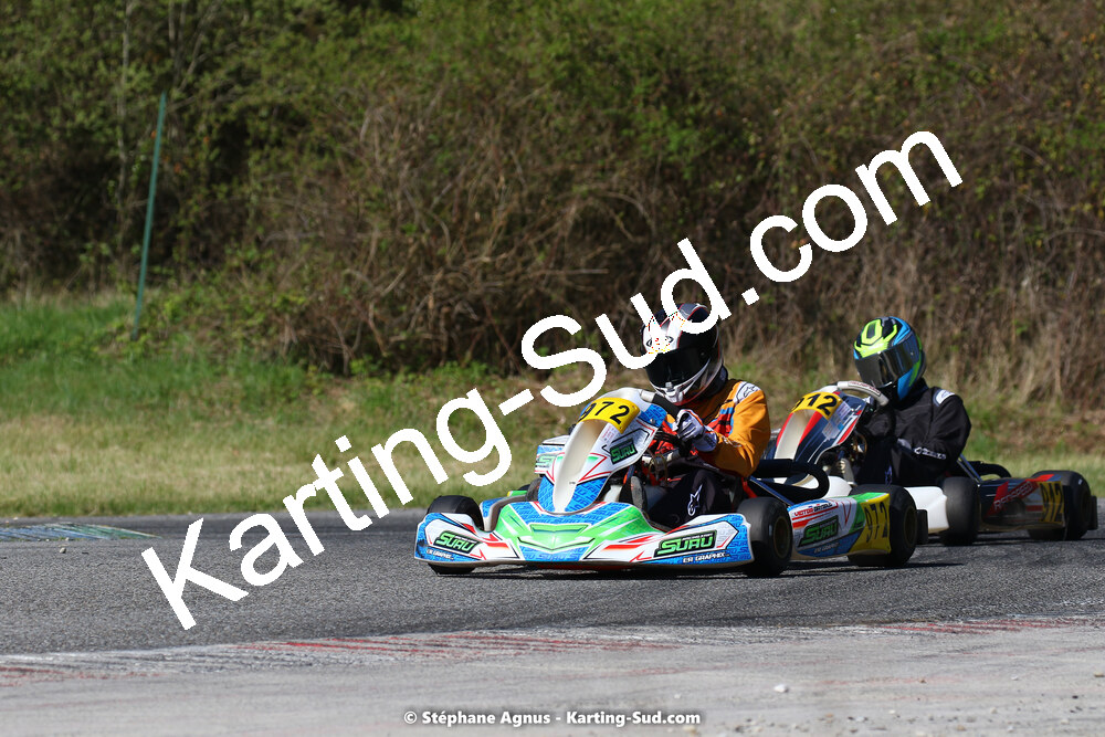 16 & 17/04/2022 : 3ème manche du Championnat du Sud 2022 au circuit d’Aigues-Vives (photos Stéphane Agnus) 2022 — karting