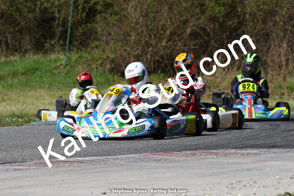 16 & 17/04/2022 : 3ème manche du Championnat du Sud 2022 au circuit d’Aigues-Vives (photos Stéphane Agnus) 2022 — karting