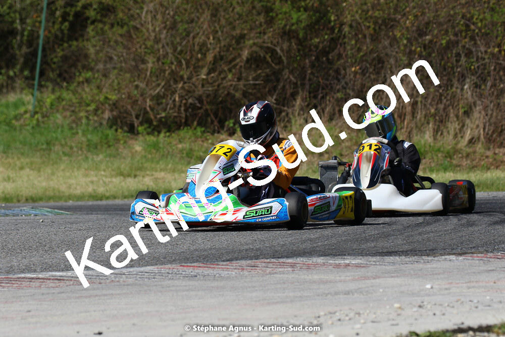 16 & 17/04/2022 : 3ème manche du Championnat du Sud 2022 au circuit d’Aigues-Vives (photos Stéphane Agnus) 2022 — karting
