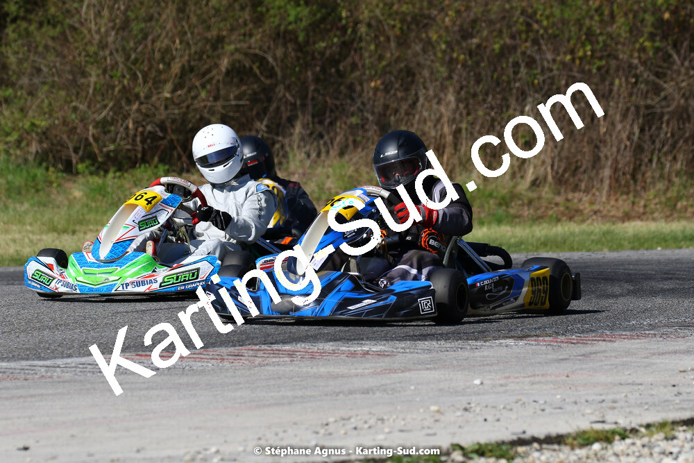 16 & 17/04/2022 : 3ème manche du Championnat du Sud 2022 au circuit d’Aigues-Vives (photos Stéphane Agnus) 2022 — karting