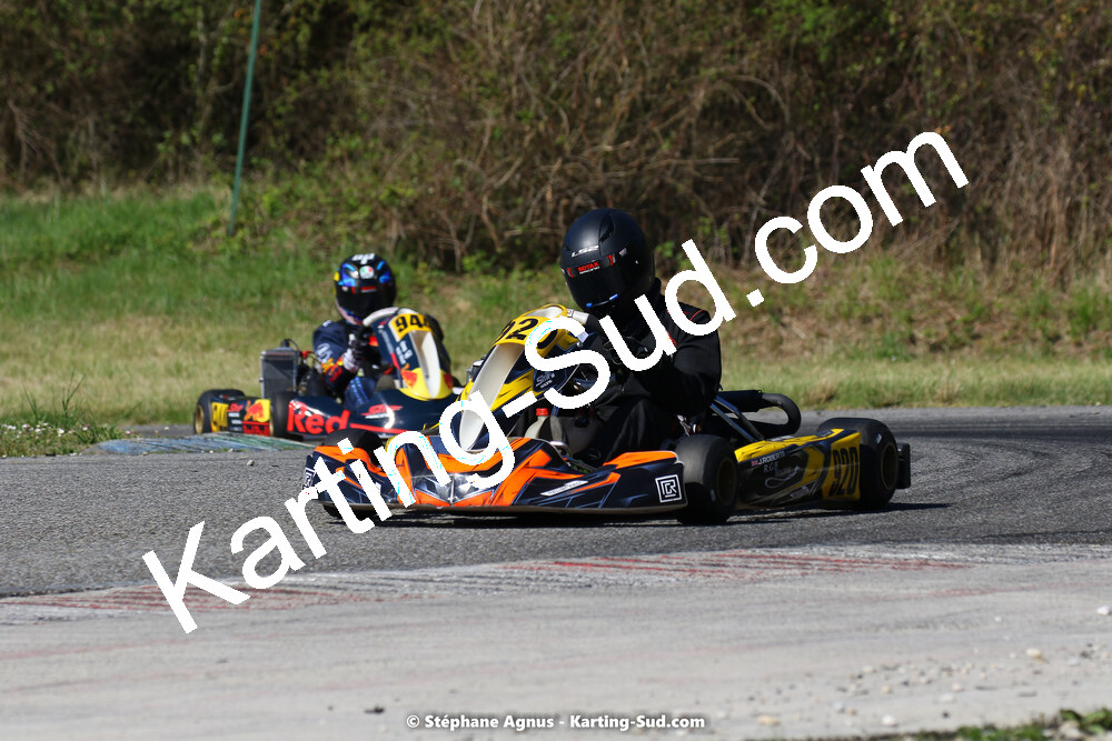 16 & 17/04/2022 : 3ème manche du Championnat du Sud 2022 au circuit d’Aigues-Vives (photos Stéphane Agnus) 2022 — karting