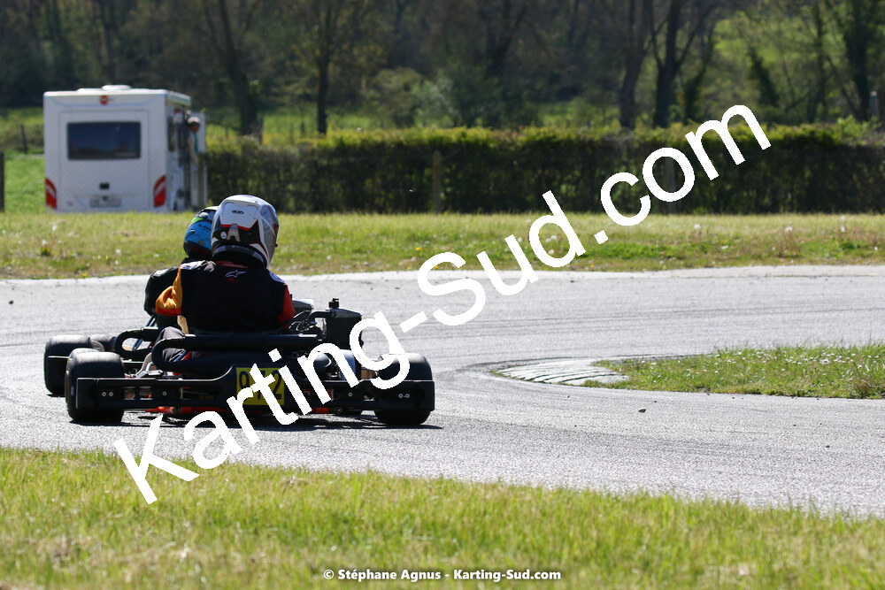 16 & 17/04/2022 : 3ème manche du Championnat du Sud 2022 au circuit d’Aigues-Vives (photos Stéphane Agnus) 2022 — karting