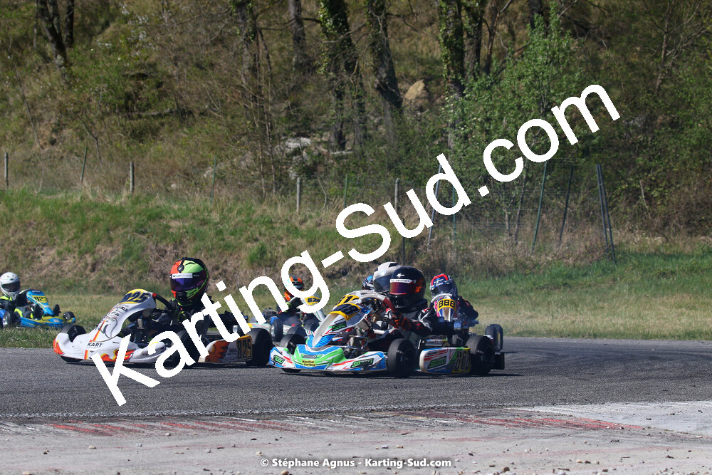 16 & 17/04/2022 : 3ème manche du Championnat du Sud 2022 au circuit d’Aigues-Vives (photos Stéphane Agnus) 2022 — karting