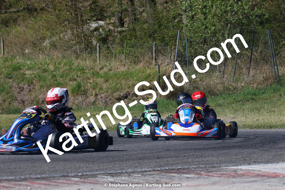 16 & 17/04/2022 : 3ème manche du Championnat du Sud 2022 au circuit d’Aigues-Vives (photos Stéphane Agnus) 2022 — karting