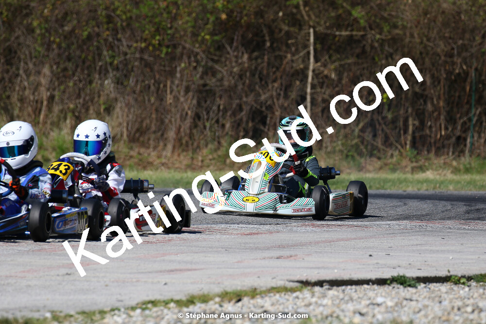 16 & 17/04/2022 : 3ème manche du Championnat du Sud 2022 au circuit d’Aigues-Vives (photos Stéphane Agnus) 2022 — karting
