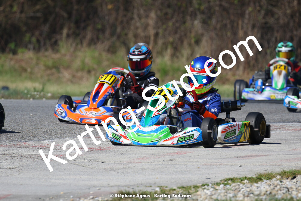 16 & 17/04/2022 : 3ème manche du Championnat du Sud 2022 au circuit d’Aigues-Vives (photos Stéphane Agnus) 2022 — karting