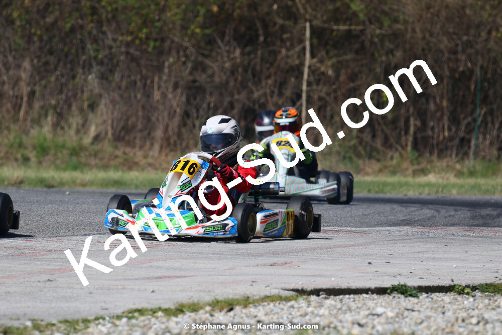 16 & 17/04/2022 : 3ème manche du Championnat du Sud 2022 au circuit d’Aigues-Vives (photos Stéphane Agnus) 2022 — karting