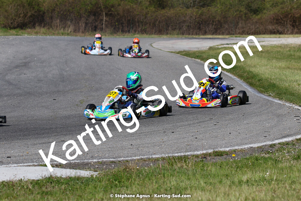 16 & 17/04/2022 : 3ème manche du Championnat du Sud 2022 au circuit d’Aigues-Vives (photos Stéphane Agnus) 2022 — karting
