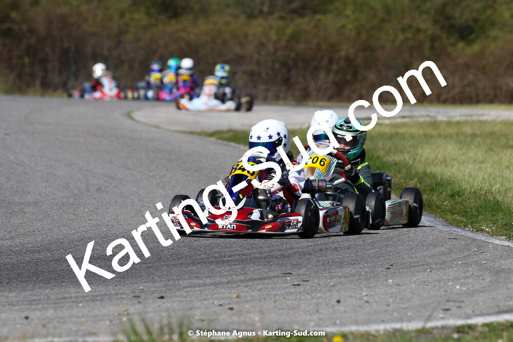 16 & 17/04/2022 : 3ème manche du Championnat du Sud 2022 au circuit d’Aigues-Vives (photos Stéphane Agnus) 2022 — karting