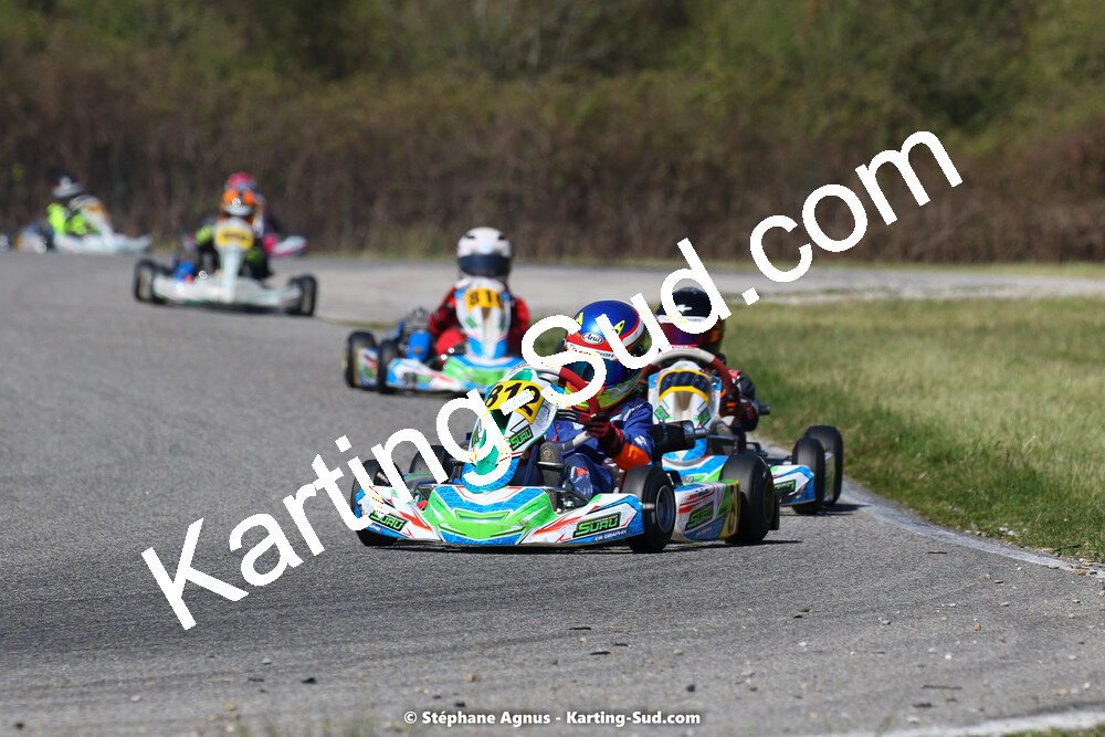 16 & 17/04/2022 : 3ème manche du Championnat du Sud 2022 au circuit d’Aigues-Vives (photos Stéphane Agnus) 2022 — karting