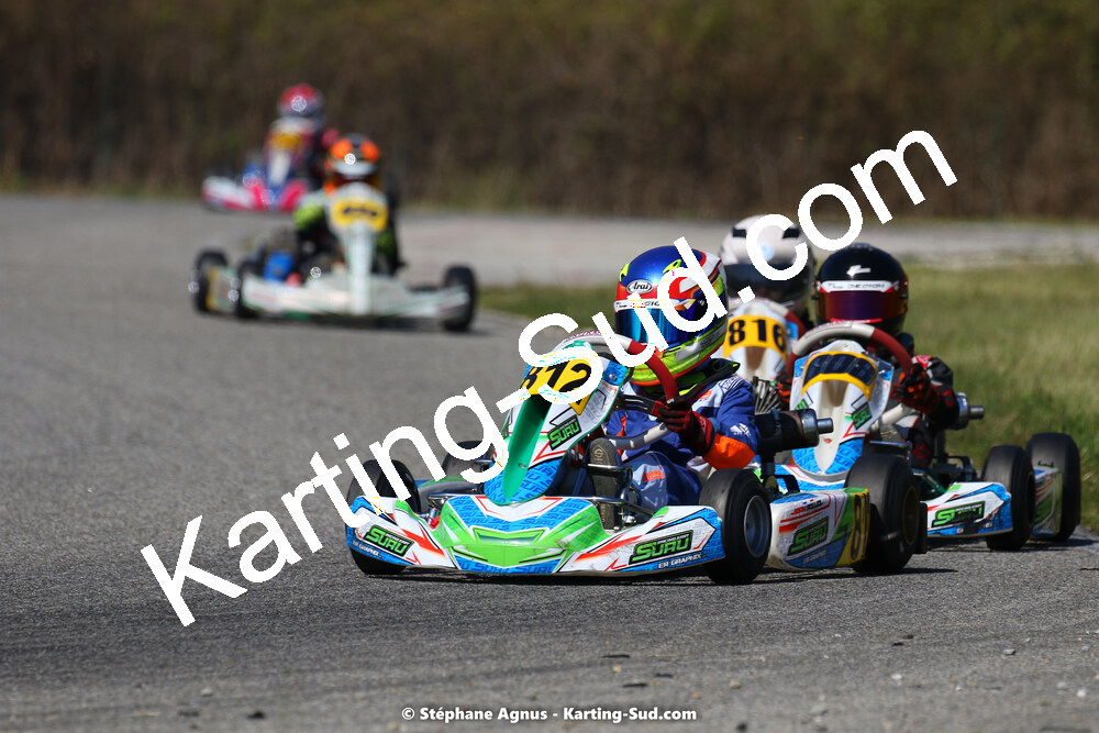 16 & 17/04/2022 : 3ème manche du Championnat du Sud 2022 au circuit d’Aigues-Vives (photos Stéphane Agnus) 2022 — karting
