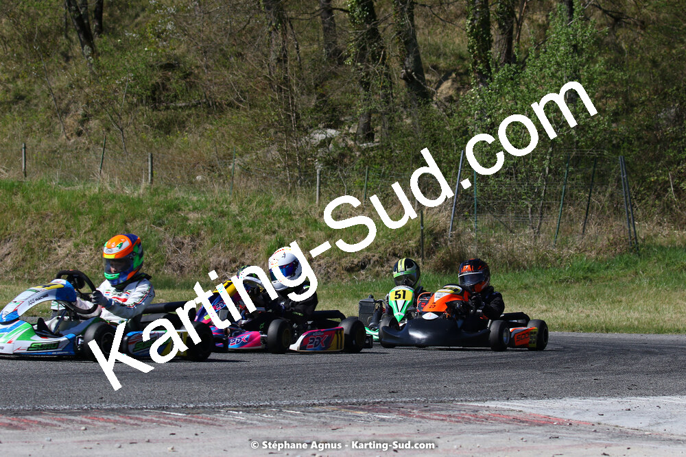 16 & 17/04/2022 : 3ème manche du Championnat du Sud 2022 au circuit d’Aigues-Vives (photos Stéphane Agnus) 2022 — karting