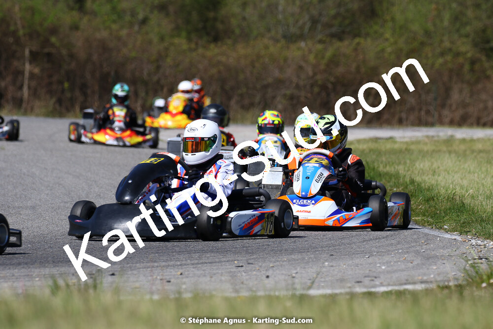 16 & 17/04/2022 : 3ème manche du Championnat du Sud 2022 au circuit d’Aigues-Vives (photos Stéphane Agnus) 2022 — karting