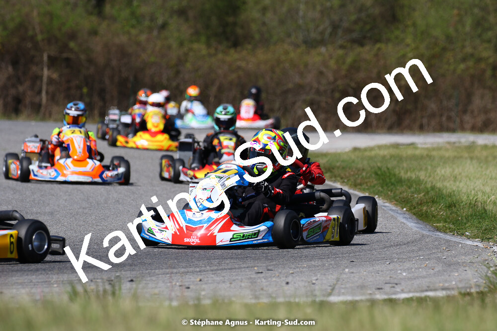 16 & 17/04/2022 : 3ème manche du Championnat du Sud 2022 au circuit d’Aigues-Vives (photos Stéphane Agnus) 2022 — karting