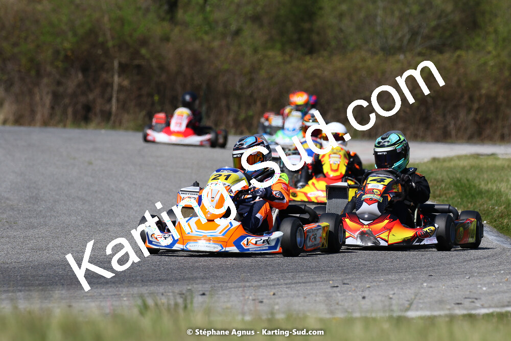 16 & 17/04/2022 : 3ème manche du Championnat du Sud 2022 au circuit d’Aigues-Vives (photos Stéphane Agnus) 2022 — karting
