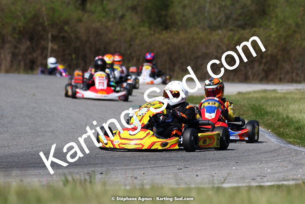16 & 17/04/2022 : 3ème manche du Championnat du Sud 2022 au circuit d’Aigues-Vives (photos Stéphane Agnus) 2022 — karting