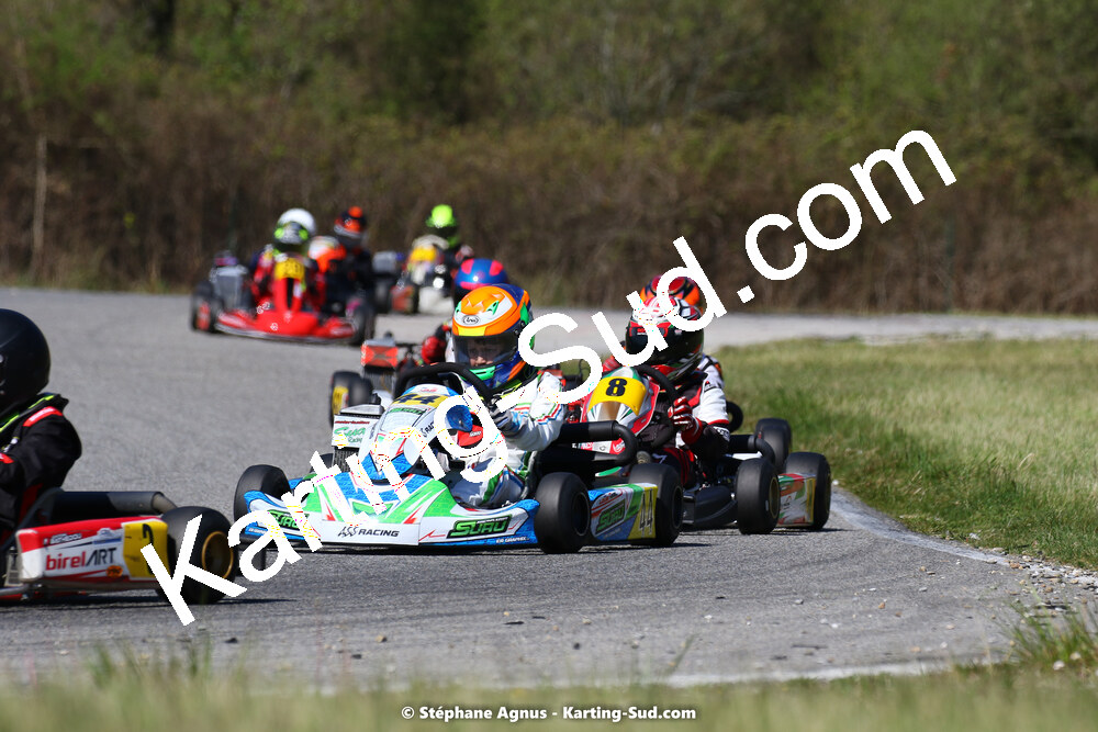16 & 17/04/2022 : 3ème manche du Championnat du Sud 2022 au circuit d’Aigues-Vives (photos Stéphane Agnus) 2022 — karting