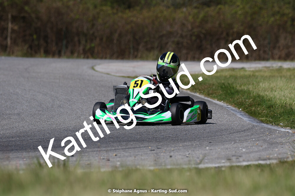 16 & 17/04/2022 : 3ème manche du Championnat du Sud 2022 au circuit d’Aigues-Vives (photos Stéphane Agnus) 2022 — karting