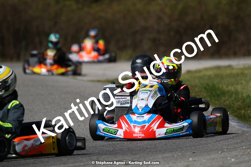 16 & 17/04/2022 : 3ème manche du Championnat du Sud 2022 au circuit d’Aigues-Vives (photos Stéphane Agnus) 2022 — karting