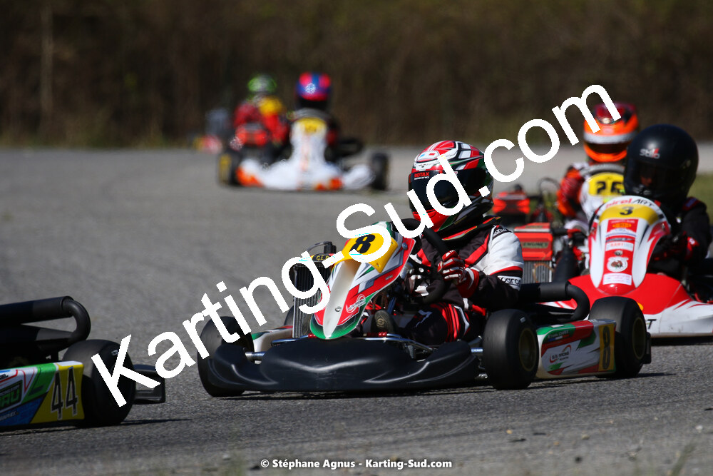 16 & 17/04/2022 : 3ème manche du Championnat du Sud 2022 au circuit d’Aigues-Vives (photos Stéphane Agnus) 2022 — karting