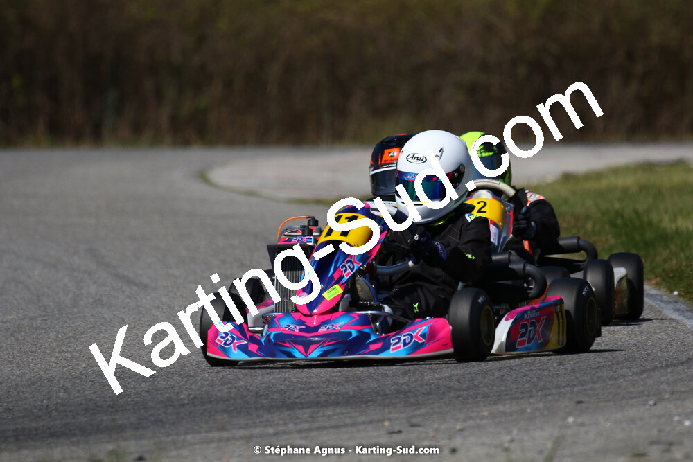 16 & 17/04/2022 : 3ème manche du Championnat du Sud 2022 au circuit d’Aigues-Vives (photos Stéphane Agnus) 2022 — karting