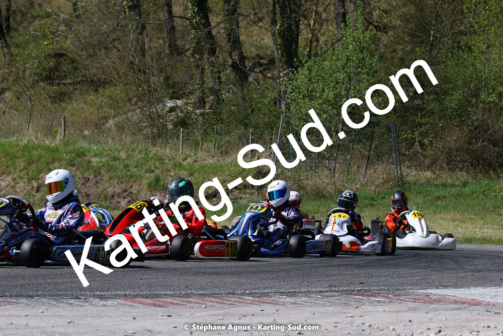16 & 17/04/2022 : 3ème manche du Championnat du Sud 2022 au circuit d’Aigues-Vives (photos Stéphane Agnus) 2022 — karting