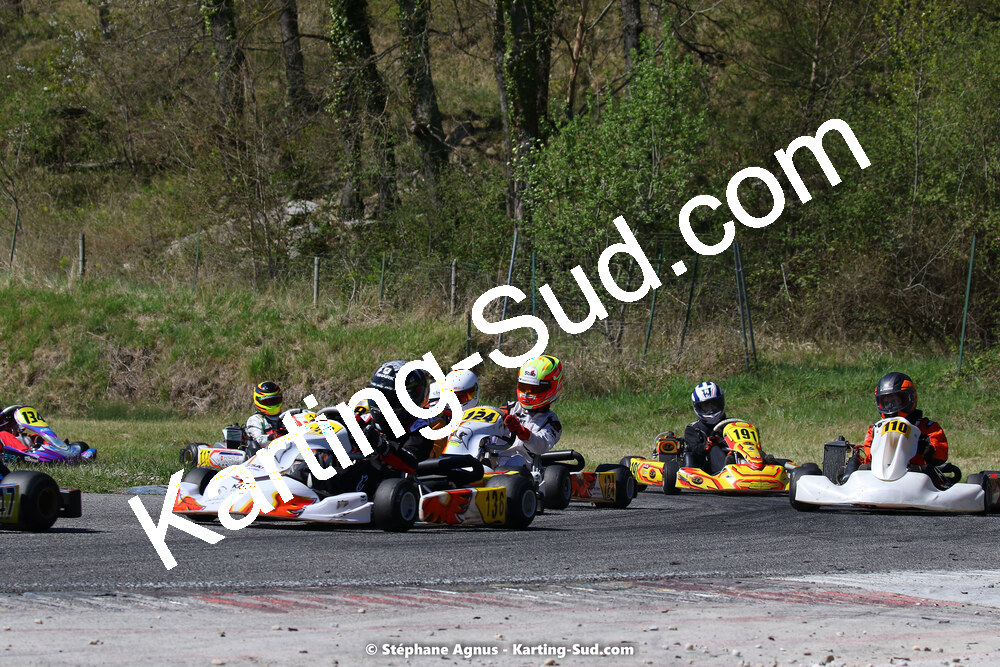 16 & 17/04/2022 : 3ème manche du Championnat du Sud 2022 au circuit d’Aigues-Vives (photos Stéphane Agnus) 2022 — karting