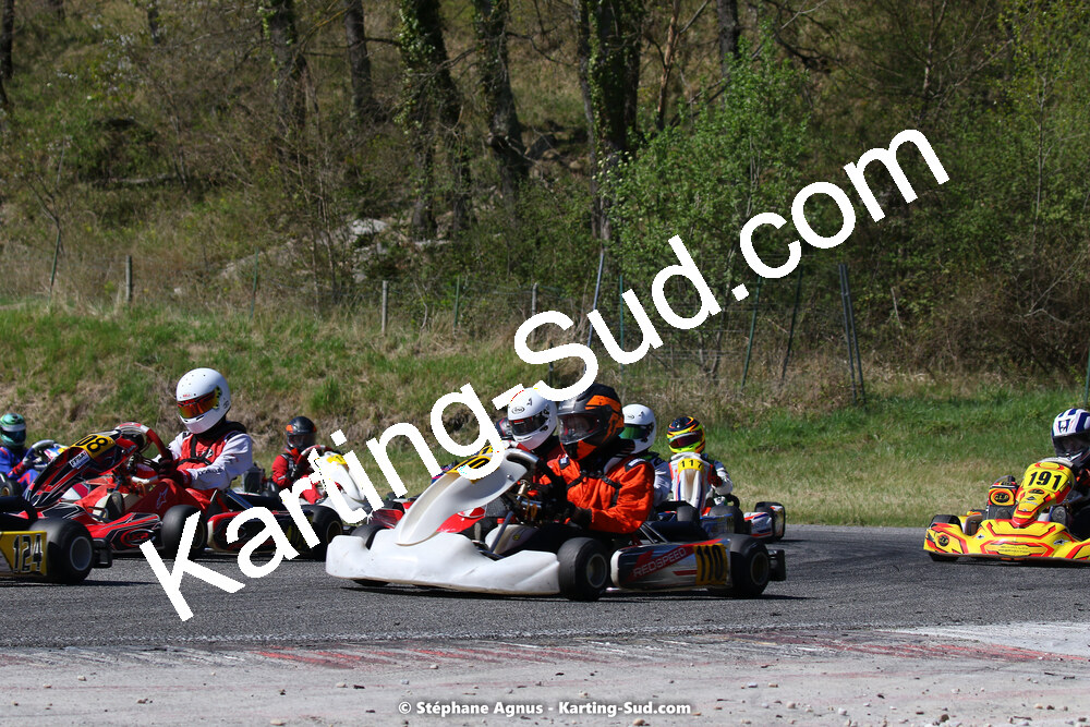 16 & 17/04/2022 : 3ème manche du Championnat du Sud 2022 au circuit d’Aigues-Vives (photos Stéphane Agnus) 2022 — karting