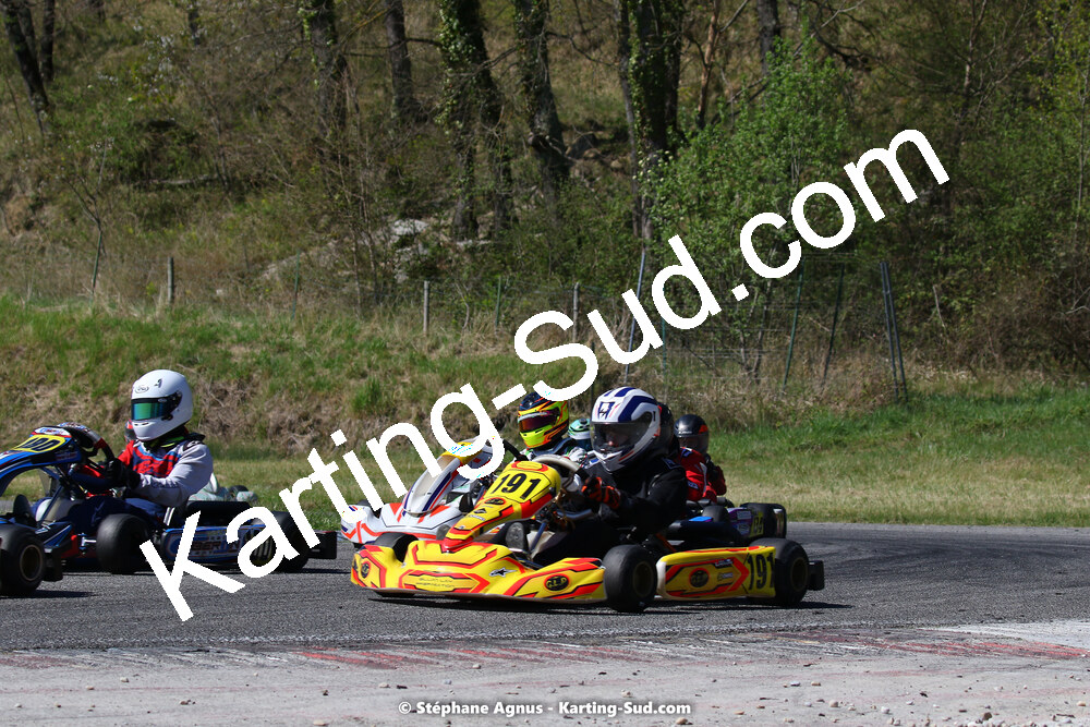 16 & 17/04/2022 : 3ème manche du Championnat du Sud 2022 au circuit d’Aigues-Vives (photos Stéphane Agnus) 2022 — karting