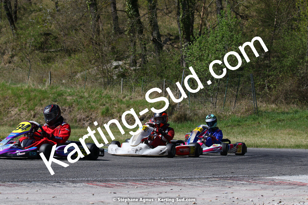 16 & 17/04/2022 : 3ème manche du Championnat du Sud 2022 au circuit d’Aigues-Vives (photos Stéphane Agnus) 2022 — karting