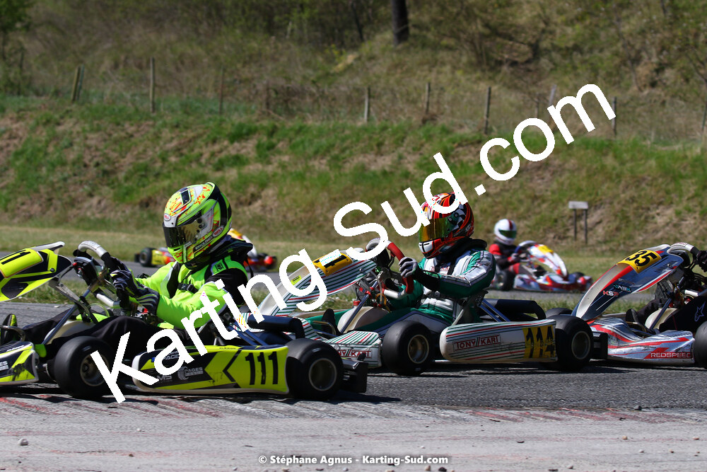 16 & 17/04/2022 : 3ème manche du Championnat du Sud 2022 au circuit d’Aigues-Vives (photos Stéphane Agnus) 2022 — karting