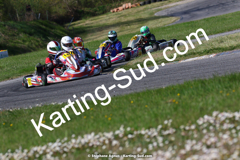 16 & 17/04/2022 : 3ème manche du Championnat du Sud 2022 au circuit d’Aigues-Vives (photos Stéphane Agnus) 2022 — karting