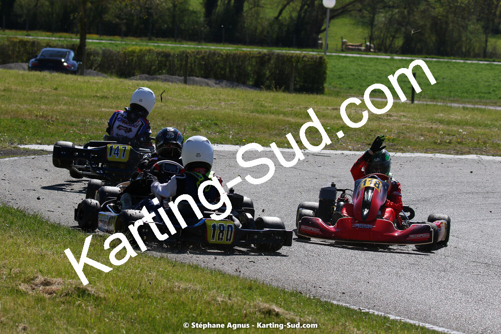 16 & 17/04/2022 : 3ème manche du Championnat du Sud 2022 au circuit d’Aigues-Vives (photos Stéphane Agnus) 2022 — karting