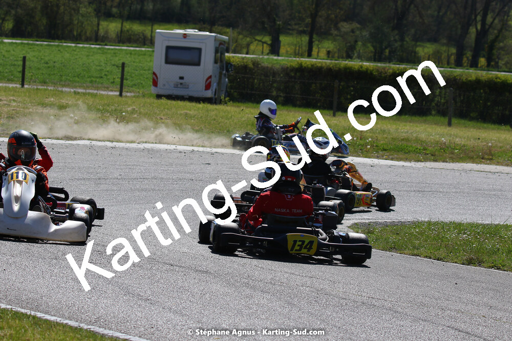 16 & 17/04/2022 : 3ème manche du Championnat du Sud 2022 au circuit d’Aigues-Vives (photos Stéphane Agnus) 2022 — karting