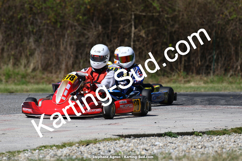 16 & 17/04/2022 : 3ème manche du Championnat du Sud 2022 au circuit d’Aigues-Vives (photos Stéphane Agnus) 2022 — karting