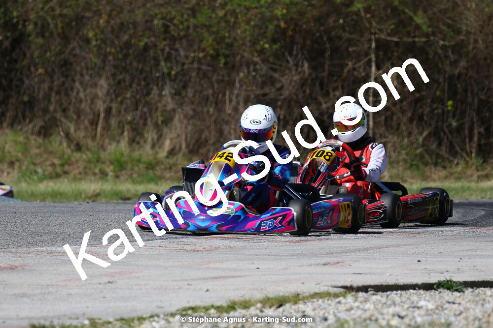 16 & 17/04/2022 : 3ème manche du Championnat du Sud 2022 au circuit d’Aigues-Vives (photos Stéphane Agnus) 2022 — karting