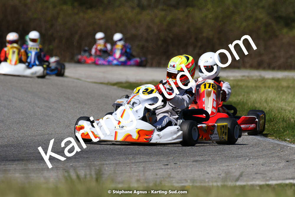 16 & 17/04/2022 : 3ème manche du Championnat du Sud 2022 au circuit d’Aigues-Vives (photos Stéphane Agnus) 2022 — karting