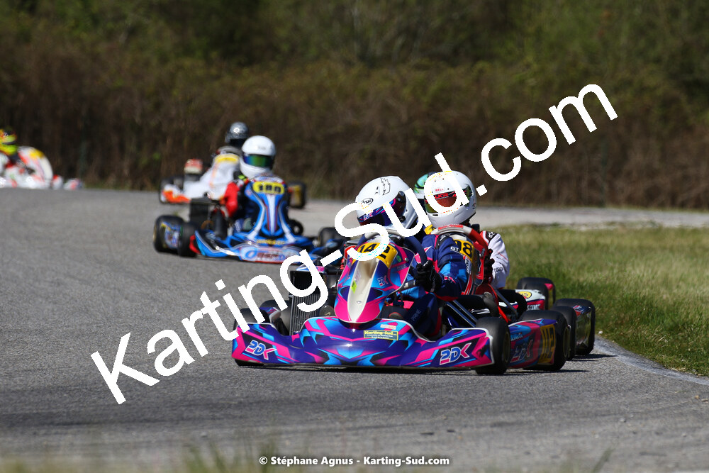 16 & 17/04/2022 : 3ème manche du Championnat du Sud 2022 au circuit d’Aigues-Vives (photos Stéphane Agnus) 2022 — karting