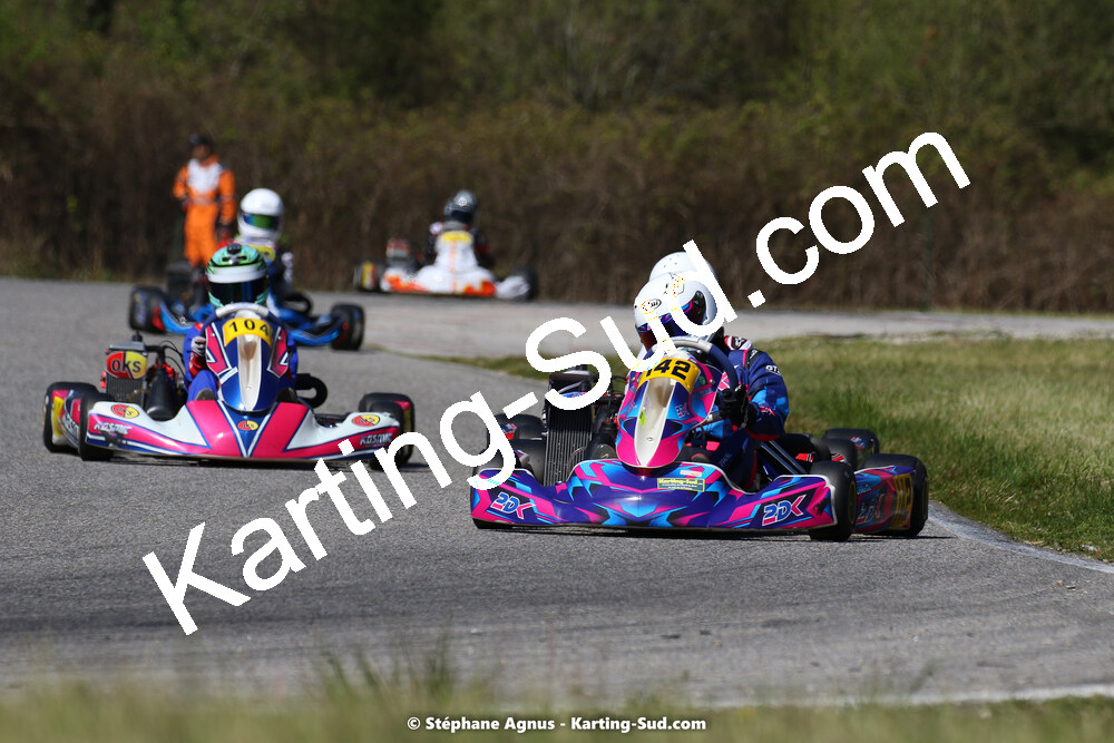 16 & 17/04/2022 : 3ème manche du Championnat du Sud 2022 au circuit d’Aigues-Vives (photos Stéphane Agnus) 2022 — karting