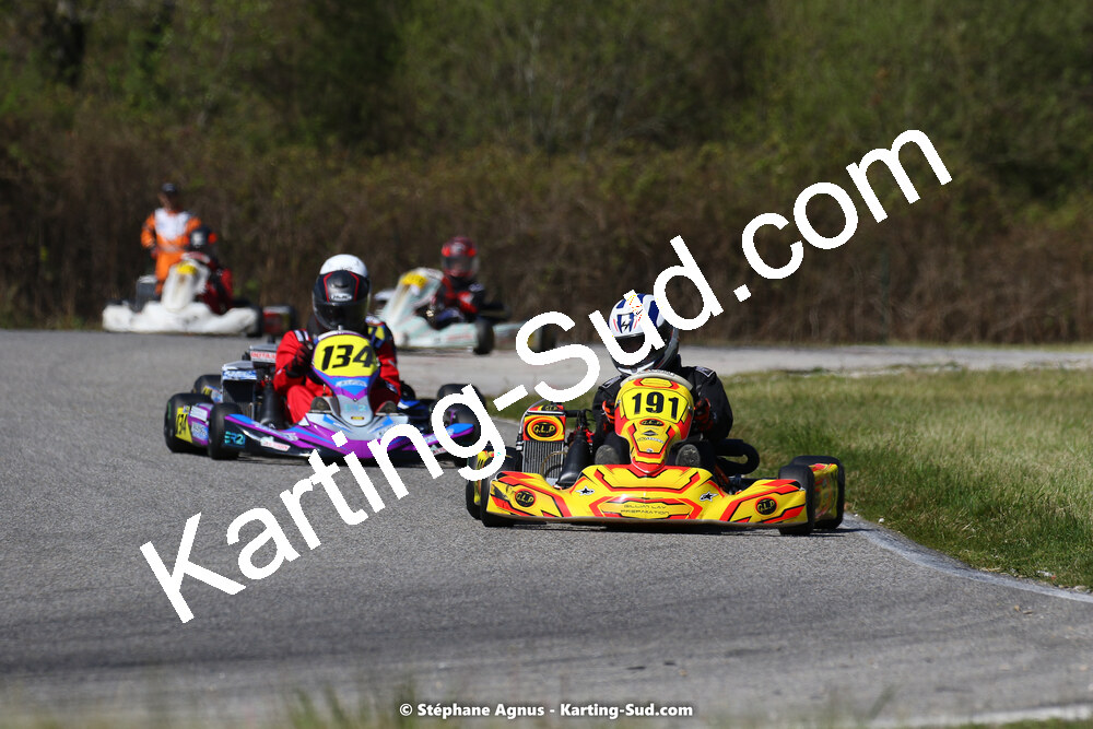 16 & 17/04/2022 : 3ème manche du Championnat du Sud 2022 au circuit d’Aigues-Vives (photos Stéphane Agnus) 2022 — karting