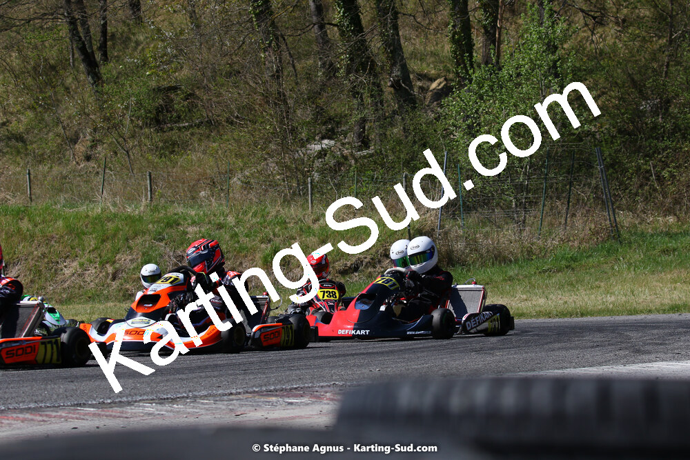 16 & 17/04/2022 : 3ème manche du Championnat du Sud 2022 au circuit d’Aigues-Vives (photos Stéphane Agnus) 2022 — karting