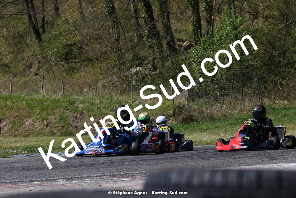 16 & 17/04/2022 : 3ème manche du Championnat du Sud 2022 au circuit d’Aigues-Vives (photos Stéphane Agnus) 2022 — karting